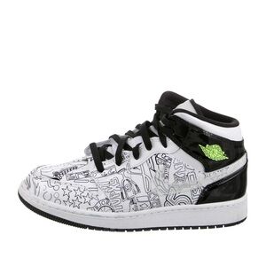 JORDAN Kids' 1 Mid SE GS 'DIY' Sneakers Size: 6.5